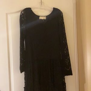 Black lace dress